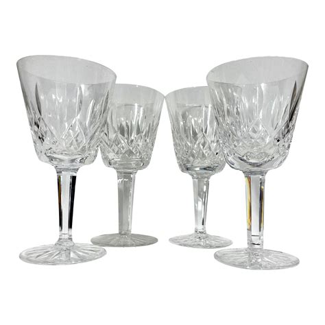 1950s Vintage Waterford Crystal Lismore Wine Glasses Set Of 4 Chairish