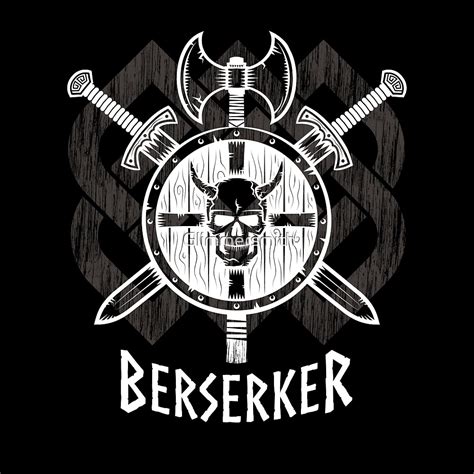 "Viking Berserker Fierce Norse wild warrior" by Glimmersmith | Redbubble