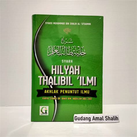 Jual Syarh Hilyah Thalibil Ilmi Akhlak Penuntut Ilmu Griya Ilmu