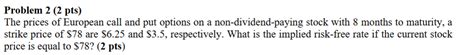 Solved Problem Pts A Trader Writes Naked Call And Chegg