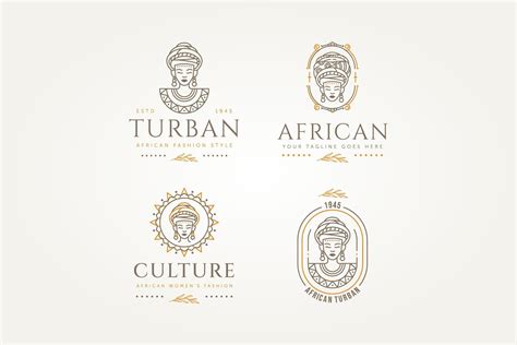 African Woman Fashion Culture Logo Graphic by Blazybone · Creative Fabrica