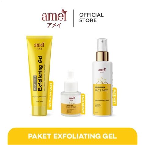 Jual Amei Paket Exfoliating Gel Dna Salmon Pemutih Wajah Dan Mengangkat