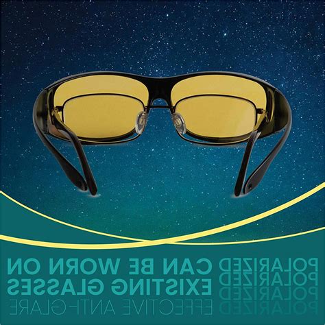 Night Driving Glasses Anti Glare Polarized, HD Night Vision, Black ...