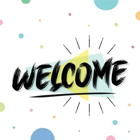 Colorful Welcome Design Template 10925780 Vector Art at Vecteezy