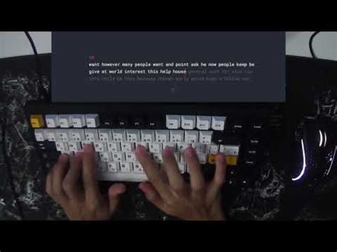 Keychron V1 With Lubed Gateron Yellows PE Foam Sound Test YouTube