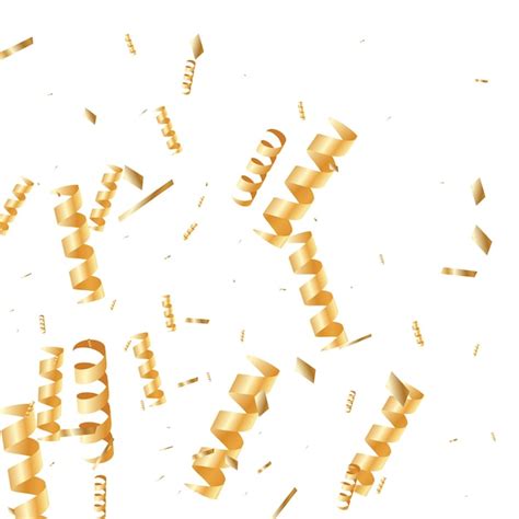 Premium Vector Gold Confetti Background