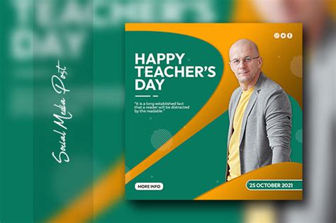 Teachers Day Social Media Post Graphic By Rsgraphicpoint · Creative Fabrica