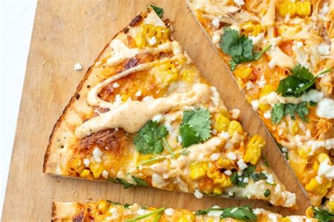 Mexican Chicken Flatbread With Elote Sauce Recipe By Blackberry Babe