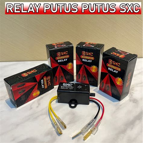 Jual ORIGINAL INTERRUPTERR RELAY KLAKSON MERK SXC REPITER RELAY