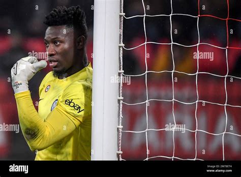 Andre Onana Of Fc Internazionale Reacts During The Serie A Football