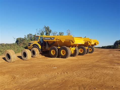 45 ton Volvo haul truck ready to work in Clay mine | Scrolller