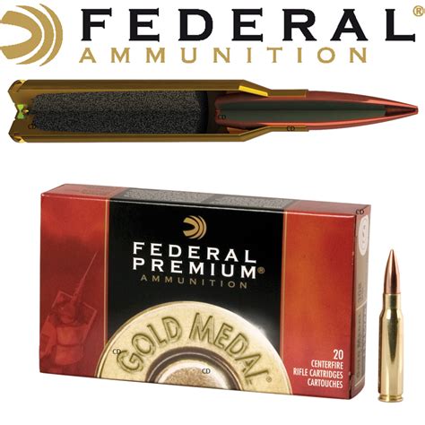 Balles Federal Sierra Matchking Bthp Gold Medal Riffle 338 Lapua Mag