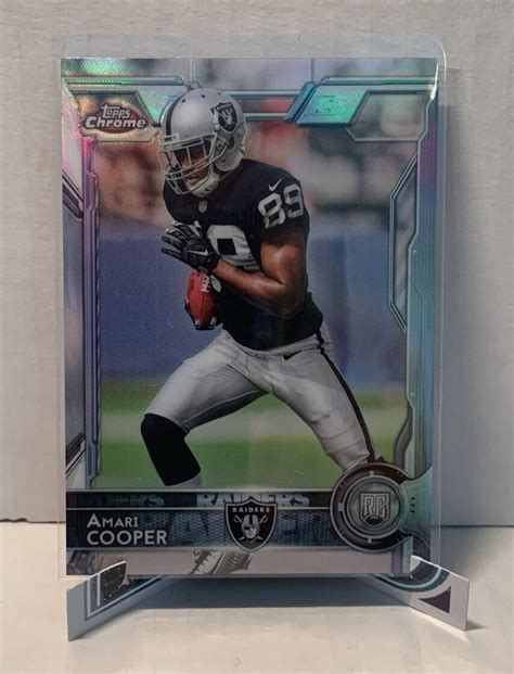 AMARI COOPER RC ROOKIE MINI REFRACTOR 2015 Topps Chrome EBay