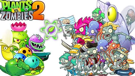 Plants Vs Zombies All Plants Big Wave Beach Pvz Vs All Zombies Pvz