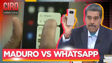 Maduro rompe relaciones con Whatsapp por incitación del odio y el