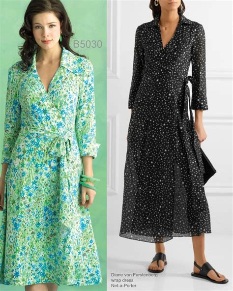 Sew The Look Butterick B Wrap Dress Sewing Pattern Dress