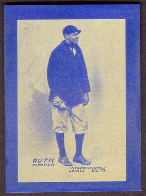 Card Lot Baltimore News Babe Ruth Rookie Reprint Blue Mint New