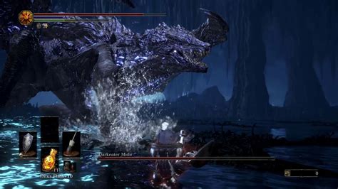 Dark Souls Iii Darkeater Midir Boss Fight Solo Youtube