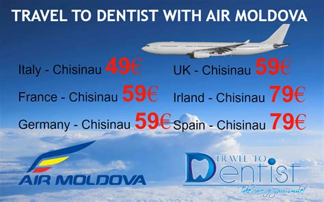 Travel to dentist with Air Moldova