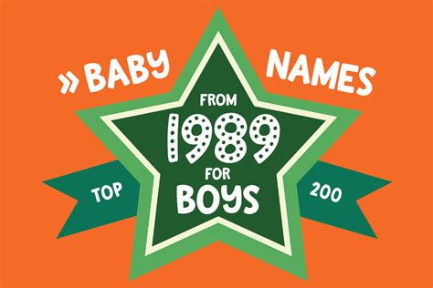 200 most popular baby names for boys born in 1989 - Name meaning ...