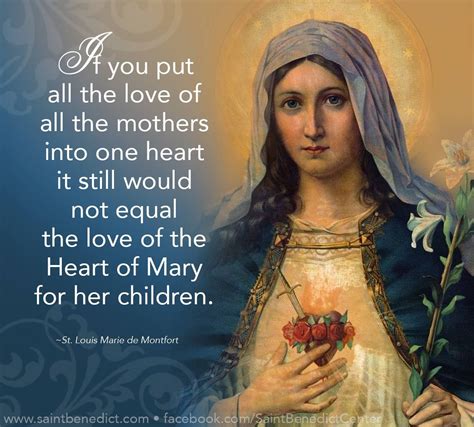 St Louis De Montfort Mother Mary Quotes Catholic Prayers Catholic