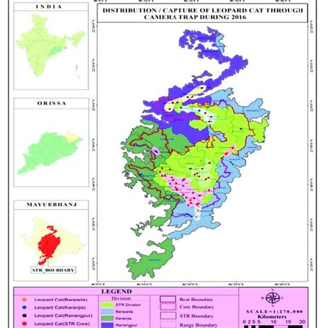 Showing The Study Area And Distribution Of Leopard Cat In Similipal