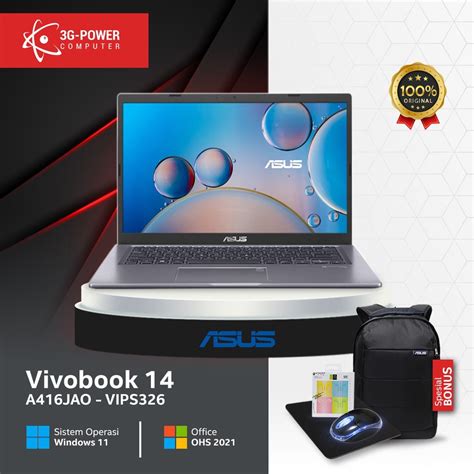 Jual Asus Vivobook A Jao Vips Notebook Core I G G Gb