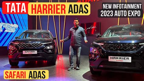 Tata Harrier Adas Safari Adas Debuts With Bigger Infotainment