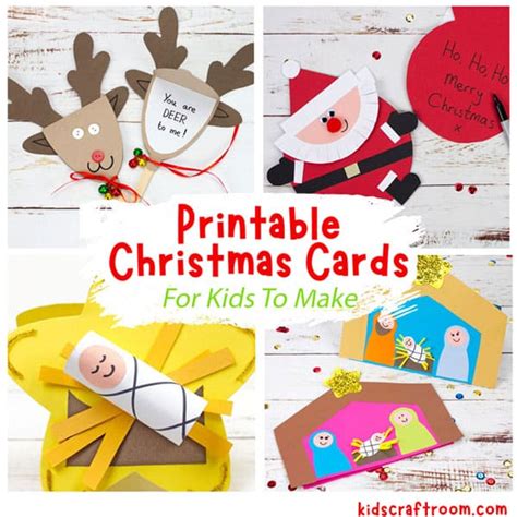 Printable Christmas Cards For Kids - Kids Craft Room