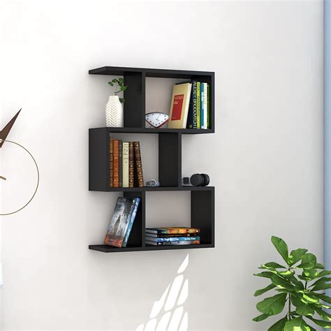 Buy Klaxon Engineered Wood, Matt Finish Omega Book Shelf/Wall Shelf and Storage Unit | Display ...