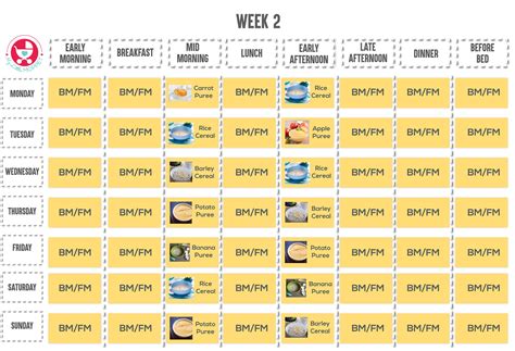 Breast Milk Feeding Chart By Age