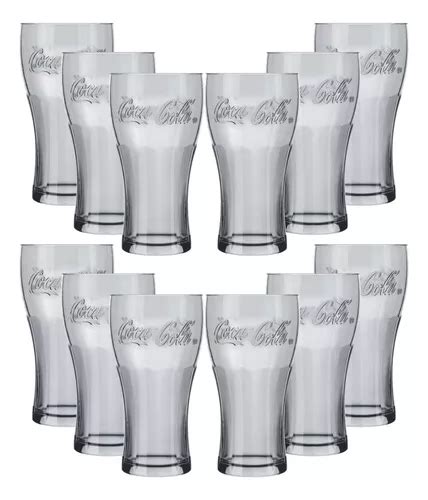 Juego De Vasos Refrescantes De Cristal Nadir Coca Cola De 300 Ml 12 Unidades Color