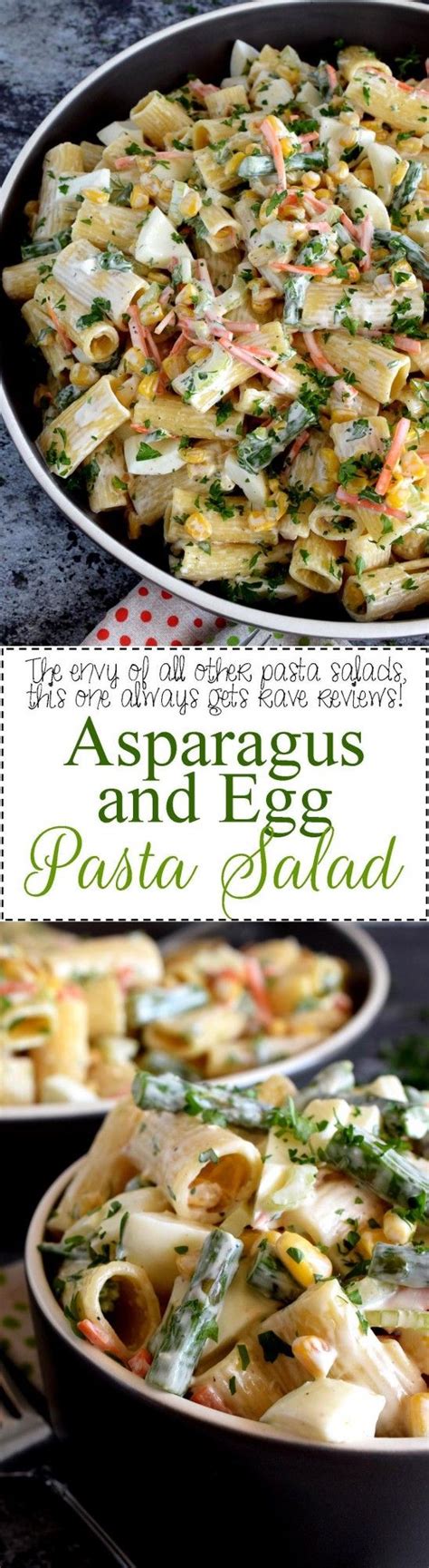 Asparagus And Egg Pasta Salad Lord Byron S Kitchen Asparagus Egg