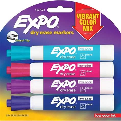 EXPO DRY ERASE MARKERS 4PK VIBRANT COLORS | CU Book Store