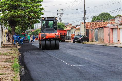 Prefeito Dr Pessoa Vistoria Obras De Pavimenta O Asf Ltica No Bairro