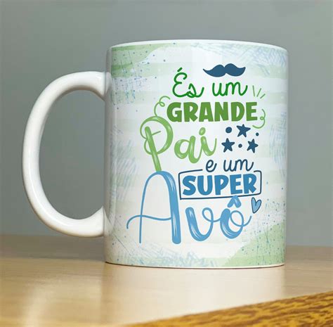 Caneca Xicara Personalizada Dia dos Avós Especial Presente Elo7