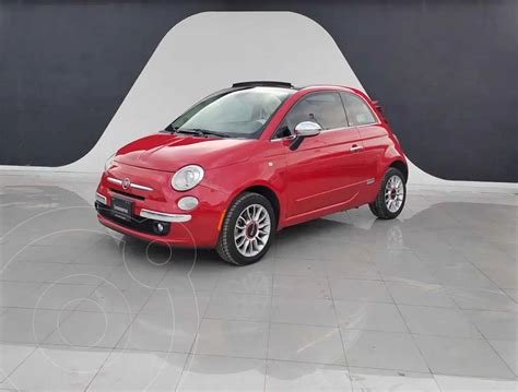 Fiat 500 Lounge Convertible Usado 2013 Color Rojo Precio 194 900