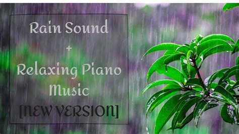 NEW 1 Hour Relaxing Piano Music Rain Sound For Sleep Meditation