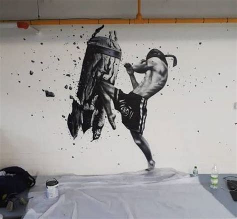 Ghim của Noe Vorder trên Murales trong 2024 Võ thuật Tranh tường Gym