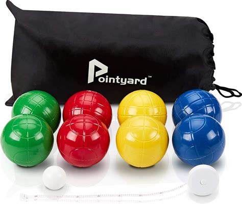 Pointyard 100mm Bocce Ball Set Regulation Bocci Ball Set