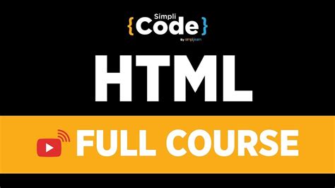 Html Full Course Html Tutorial For Beginners Learn Html From