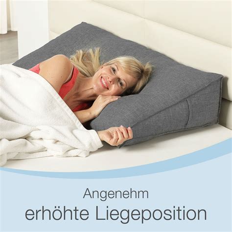 aktivshop Rückenkissen Keilkissen für Bett und Sofa geeignet