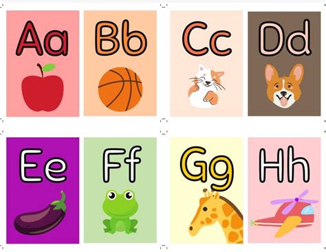 Alphabet Flashcards - Etsy