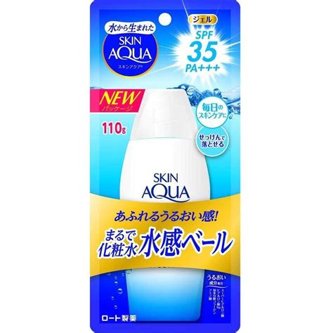 Rohto Skin Aqua Moisture Gel Sunscreen SPF35 PA 110g Japanese