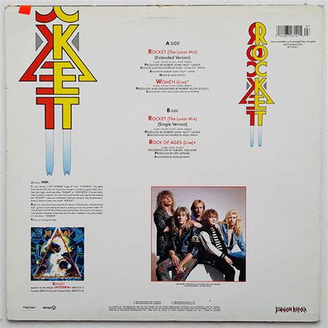 Def Leppard Rocket Lunar Mix Vinyl Shop Cz