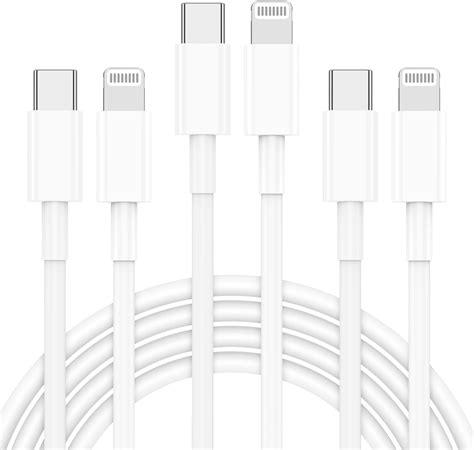 Amazon.com: USB C to Lightning Cable [Apple MFi Certified] 2Pack 6FT iPhone Fast Charger Cable