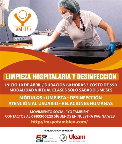 Curso De Limpieza Hospitalaria Y Desinfecci N Movimiento Social Yo