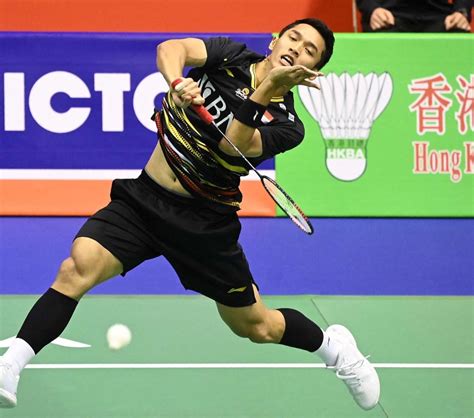 FOTO Senyum Jonatan Christie Tembus Final Hong Kong Open 2023