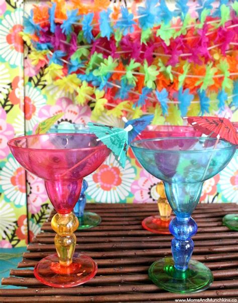 Tiki Mocktail Bar Party Ideas Moms And Munchkins Mocktail Bar