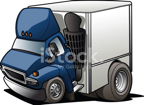 Cartoon Moving Truck Stock Vector - FreeImages.com